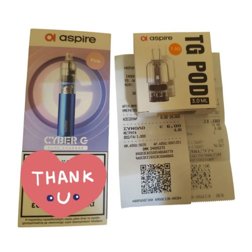 Aspire Cyber G e-cigarette like new with 2 coils