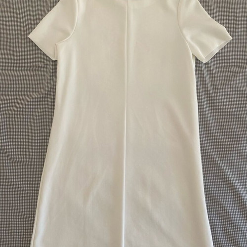 Zara cream mini dress with snake print, like new, size S