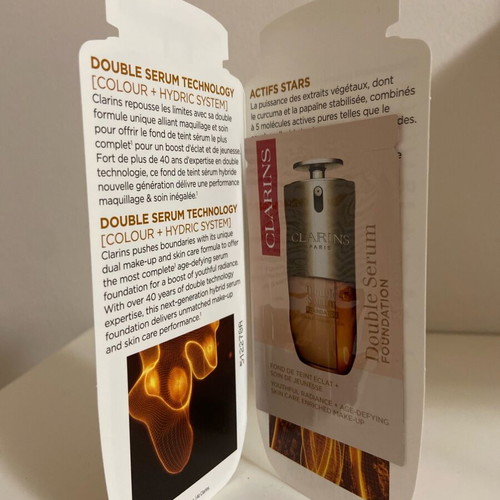 Clarins Double Serum Liquid Foundation new sample liquid foundation