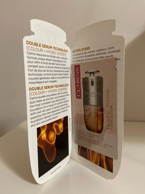 Clarins Double Serum Liquid Foundation new sample liquid foundation