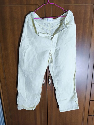 Mango women's yellow pants size 42, new