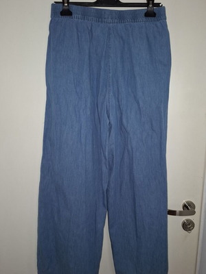 ICHI Wide Pants with Denim Effect, Like New, Size M 38