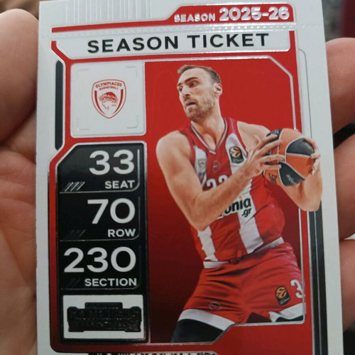 Euroleague collectible cards Nikola Milutinov and Sasha Vezenkov new