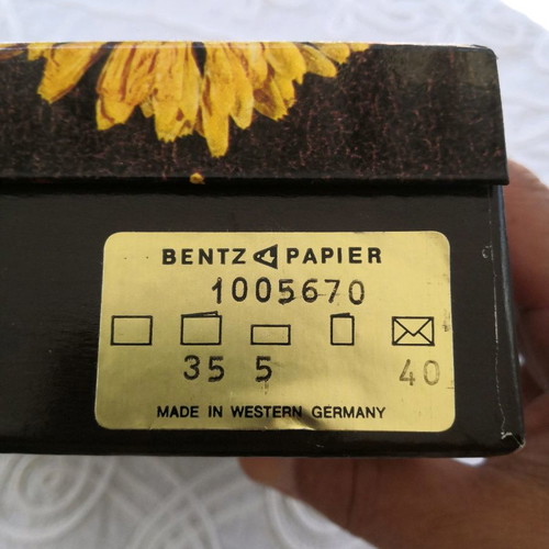 Luxury letter writing set new from 1970s West Germany