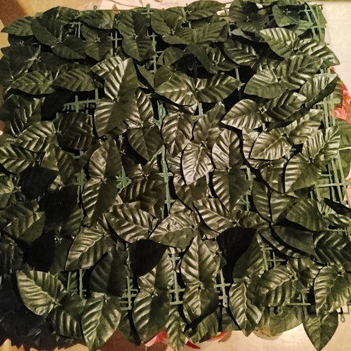 Plastic trellis panels 50x50 with leaves, new set of 3