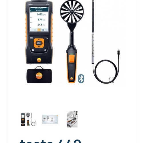 Testo 440 new measuring instrument with sensors and USB cable