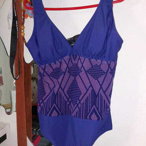 One-piece swimsuit blue royal XL used