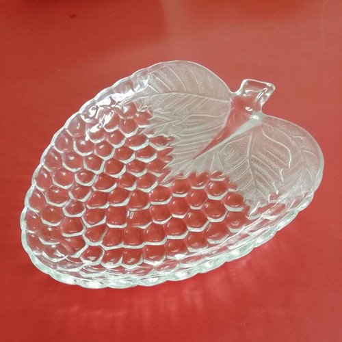 MIBO Crystal Collection crystal serving dish vintage new