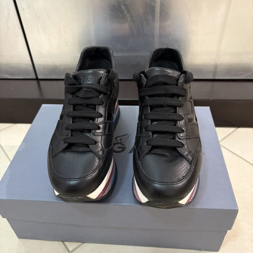 Hogan sneakers size 39, black with colorful platform