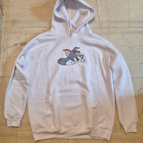 White Tom Tom & Jerry Unisex Hoodie XL like new