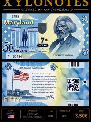 50 Dollars 2014 Fantasy Polymer 7th State Καινούργιο