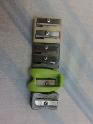 Pencil sharpeners like new, set of 4 pieces