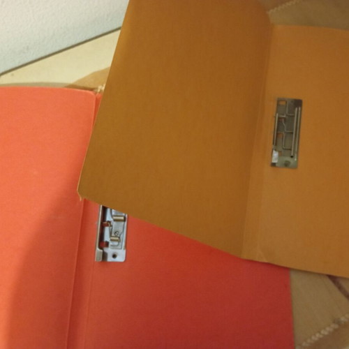 Hard Cardboard Folder A4 like new with internal clip