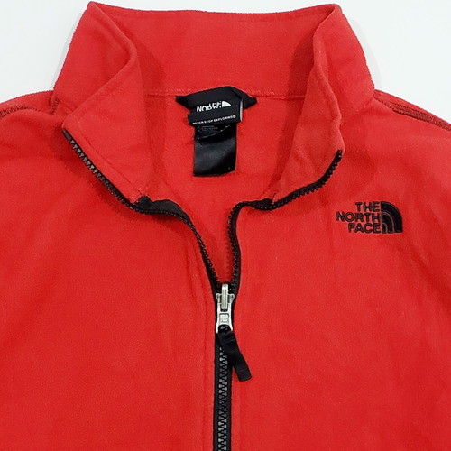 The North Face fleece zip jacket size M like new, red