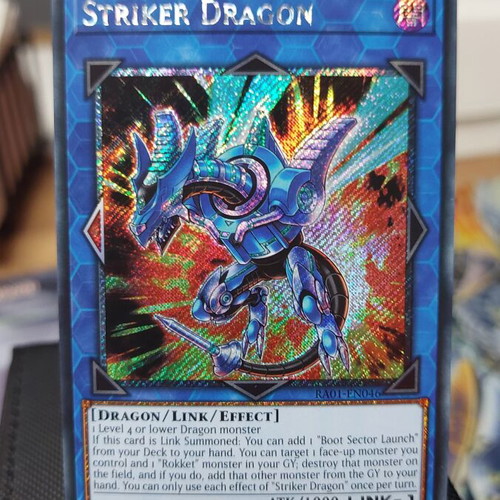 Striker Dragon Platinum Secret Rare Yu-Gi-Oh! card