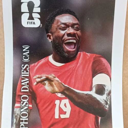 Panini FIFA World Cup 2026 Alphonso Davies Coca Cola sticker new