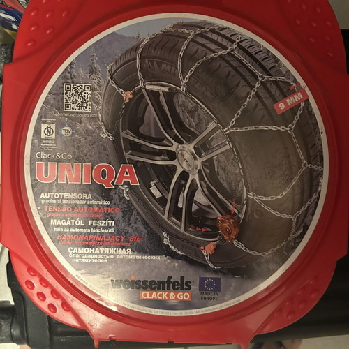 Weissenfels Uniqa M32 Clack & Go 9mm car snow chains new