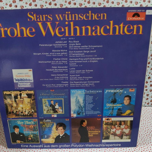 Stars Wünschen Frohe Weihnachten vinyl record used, Christmas music