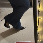 Black 12cm high heel pumps, size 40