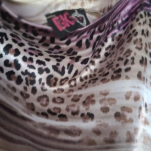 Satin dress purple like new, size M