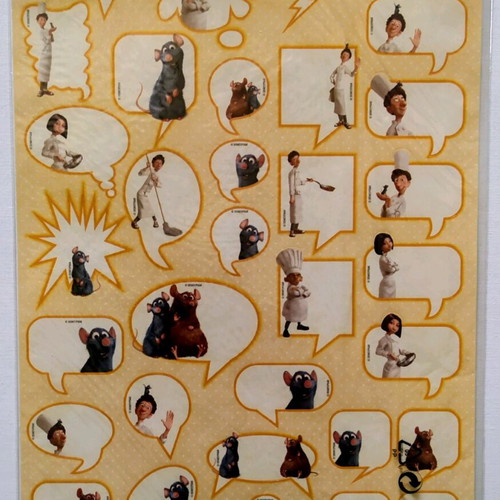 Ratatouille Disney/Pixar 125 photo stickers set new