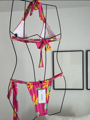 Lana MJ Candy bikini swimsuit size Small new, pink multicolor