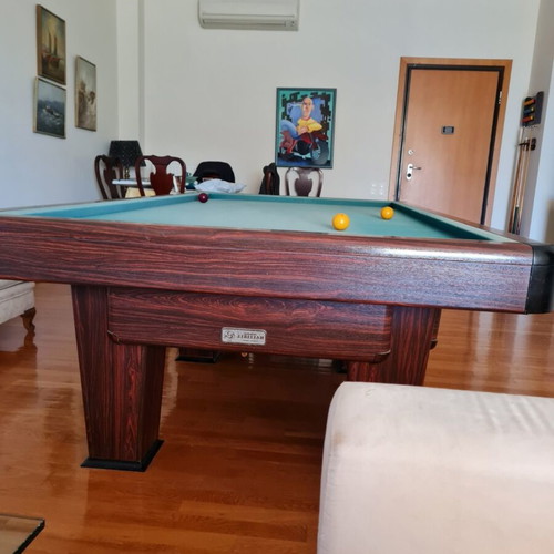 French Billiard Table heated, like new, 2.80 x 1.50 m
