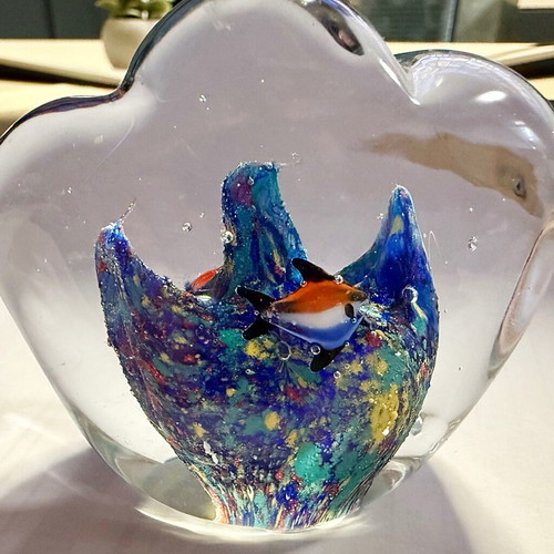 Murano vintage paperweight decorative glass