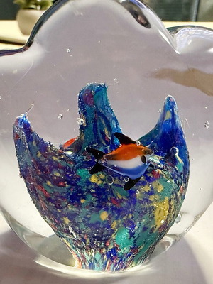 Murano vintage paperweight decorative glass