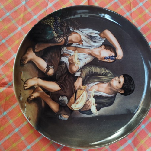 Limoges VIZANI wall plates collectible set of 5 like new