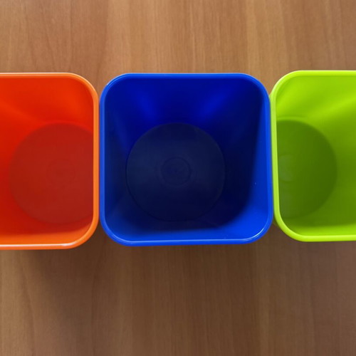 Goomby pencil holder set like new, 3 colors
