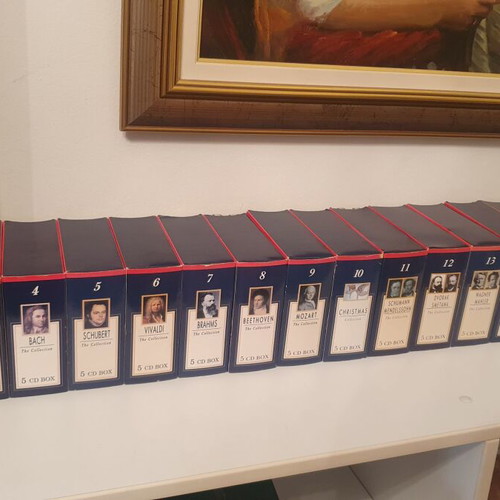 Collectible CD cases like new, 20 boxes x 5 CDs, classical music