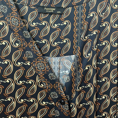 Passager dress midi to maxi with brown patterns like new, size L