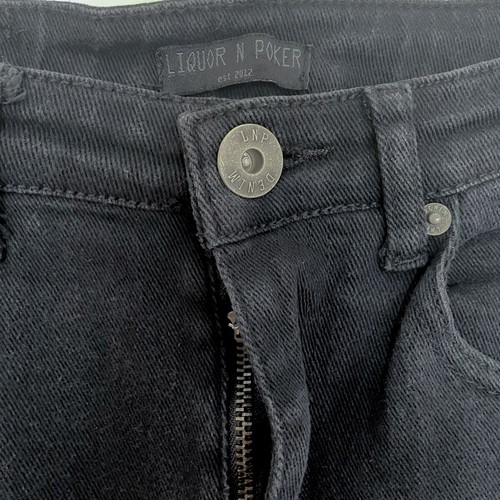 Liquor n Poker Jean Pant used, size 32R, black