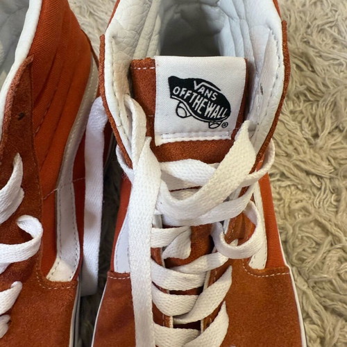 Vans Sk8-Hi sneakers used, orange, size 41