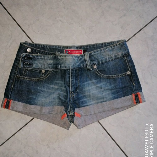 Miss Denim No 28 jean shorts like new, women's blue