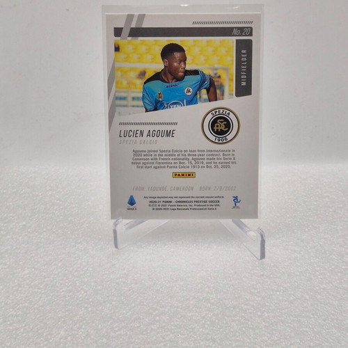 2020 Panini Chronicles Prestige Xtra Points Blue Lucien Agoume #20 Rookie RC used