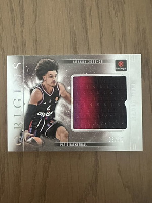 Panini EuroLeague Origins Nadir Hifi /75 basketball card