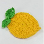 Handmade lemon coaster new