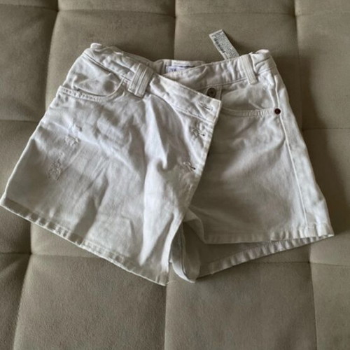 Zara white denim skirt-shorts, size 152 cm, age 12 years