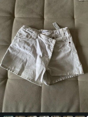 Zara white denim skirt-shorts, size 152 cm, age 12 years
