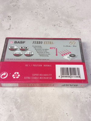 BASF Ferro Extra 1 60 Minutes Audio Tape New, 1990s