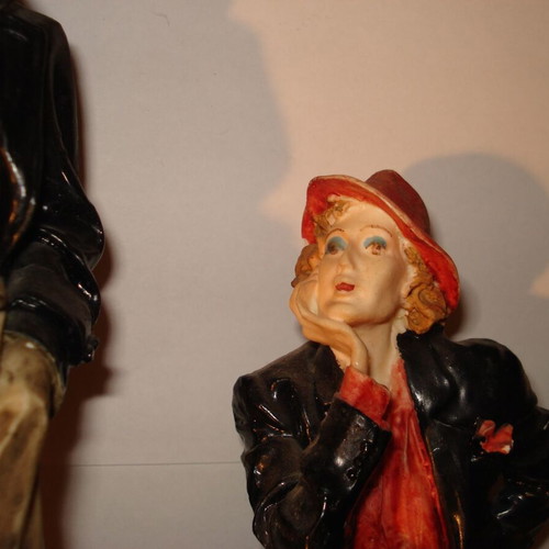 Figurines couple used, 28cm, 1500g