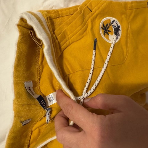 Okaidi kids shorts like new, yellow, size 92 cm for 2 years old
