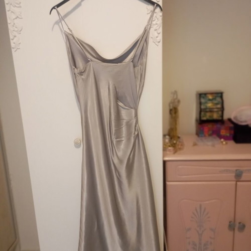 Satin sleep dress Zara like new, viscose, silver
