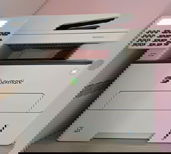 Lexmark MB2236ADW Черно-бял лазерен многофункционален принтер с автоматично подаване на документи (ADF)