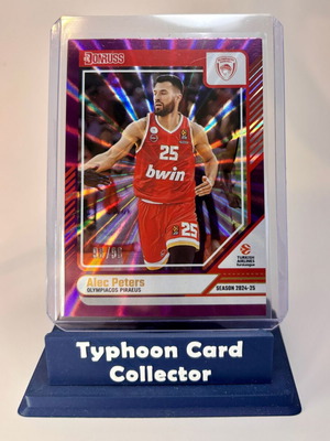 Κάρτα Panini Donruss Euroleague Alec Peters 2024-25 σαν καινούργιο Olympiacos