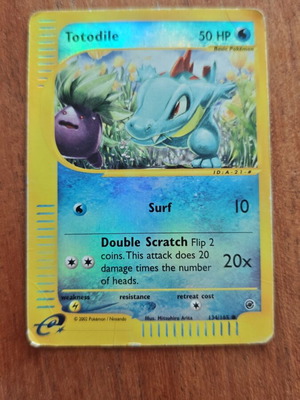 Totodile 134 Reverse Holo Pokemon card