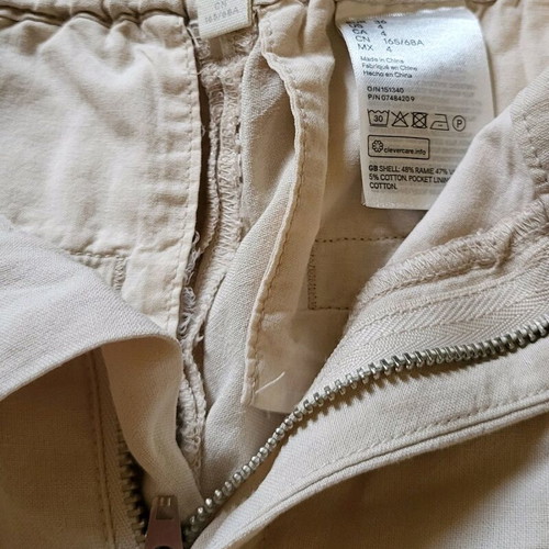 Linen pants H&M beige like new, size M