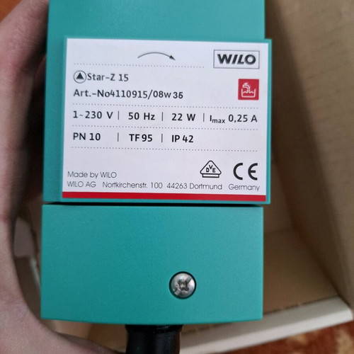 Wilo Star Z 15 circulation pump new